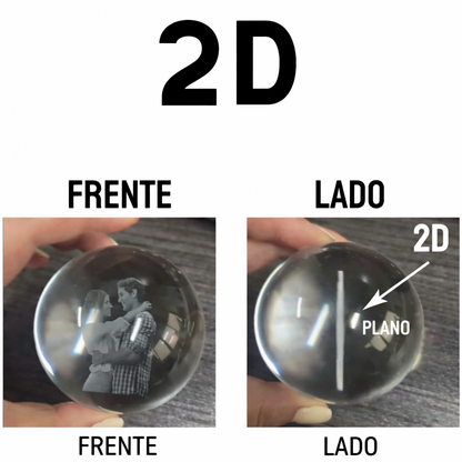 Lámpara de Cristal Personalizada 2D con Foto – Regalo Emocional con Luz LED